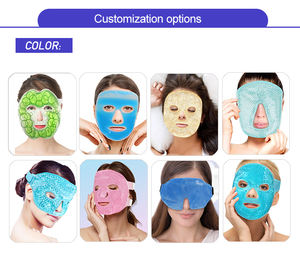 Masker Wajah Gel pendingin tidur, masker wajah Gel fleksibel masker wajah Gel dapat disetel dengan tali - Product Image 5