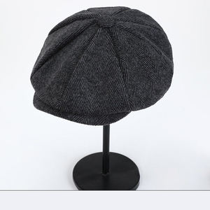 2025 nouveau Style britannique en gros Shelby laine lumière luxe Golf conduite soleil huit panneaux gavroche chapeau bérets pour unisexe - Product Image 1