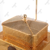 Vente Chaude Chauffe-Plats de Luxe en Acier Inoxydable Carré pour Buffet 5.5L pour Service Commercial Hôtelier avec Option Suspension