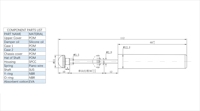 Amortisseur linéaire HCL-34 5gf.cm pour module pop-up de caméra de smartphone, pièce de téléphone portable à réinitialisation silencieuse