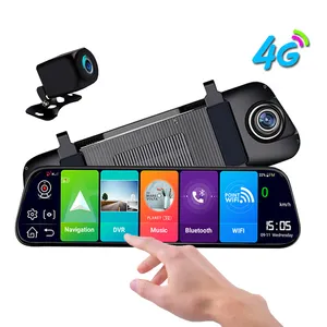 Hoge Kwaliteit Touchscreen Dashcam Afstandsbediening Wifi Gps Auto Achteruitkijkspiegel Dashcam 1080P Auto Dash Cameraspiegel 4G Dvr