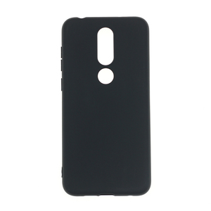 Fabricante al por mayor mate TPU casos suave esmerilado contraportada funda de silicona para teléfono móvil para <span class=keywords><strong>Nokia</strong></span> 6,1 Plus negro - Product Image 1