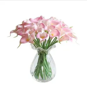 23AW-DU-27 wholesale artificial flowers Mini 32cm PU Artificial Flower Callalily for home Decoration
