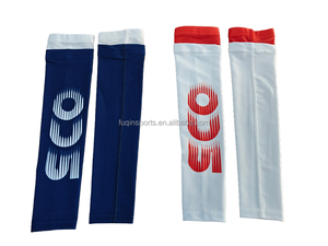 FQ personalizado compressão resfriamento em branco duplo cotovelo mangas compressão rugby futebol basquete esporte dupla camada braço mangas - Product Image 3