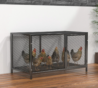 Cage à volailles renforcée et cryptée, en treillis métallique anti-furets, pour poulets, canards, oies, lapins, pigeons, élevage intérieur et extérieur