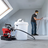 AEROPRO AP8629 NOUVEAU Pulvérisateur de peinture sans air portable, machine électrique sans air avec pistolet et embouts pour la peinture de la maison