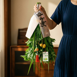 Handmade Mugwort Pendants for Dragon Boat Festival - DIY Door <b>Ornaments</b> - Fresh Semi-Dried Mugwort - Home Decorations, Mosquito - Product Image 4