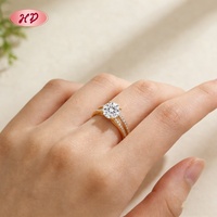 Bagues vintage en alliage plaqué or 18 carats avec grappe de pierres géométriques serties de zircone cubique AAA, bijoux de mode en gros pour femmes
