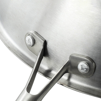Wajan Penggorengan Anti Lengket Desain Modern Grosir, Wajan Sarang Lebah Stainless Steel dan Wajan Kecil, Kompatibel dengan Kompor Induksi