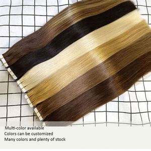 Extensiones de Cabello Humano Remy con Cinta Adhesiva Invisible, Cabello Virgen Brasileño de Doble Trama a Máquina, Cutícula Intacta, Venta al Por Mayor de Fábrica - Product Image 3