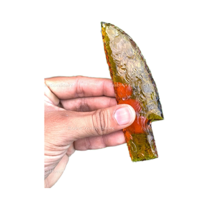 Couteau en verre de citrine taillé à la main, lame en cristal jaune pour la présentation, les rituels et les collectionneurs, couteau décoratif en pierre de guérison, décoration d'intérieur - Product Image 1