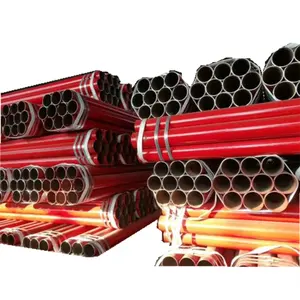 Tuyau revêtu, tube rouge certifié samsung A795 Sch10, 4 pouces, tuyau de protection pour le feu