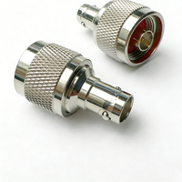 Adaptateur en laiton de type N mâle vers BNC femelle, connecteur coaxial RF droit pour la radiocommunication, les réseaux sans fil, les systèmes de surveillance