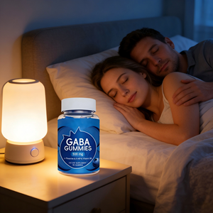 סוכריות גומי מולטי-ויטמין GABA בהתאמה אישית למבוגרים, L-תנין, 5-HTP, אשוגנדה, ויטמינים B6/B12/D3, תמיכה בשינה ובזיכרון, לילודים - Product Image 2