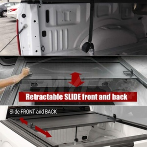 Anti-robo de aleación de aluminio de la tapa del obturador cubierta recoger camión retráctil cubierta tonneau para Toyota Tacoma 07-22 <span class=keywords><strong>Tundra</strong></span> 16-22 - Product Image 6