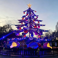 Manège autoportant à thème Joyeux Noël, attrayant, pour intérieur/extérieur, à vendre