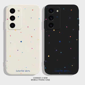 Coque de téléphone portable en silicone liquide Rubik's Cube à bords droits, simple et adaptée pour Samsung s23plus note20ultra A73/A03S - Product Image 1
