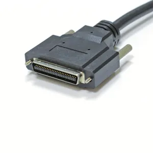 HPCN 50Pin male to male cable assembly screw type,SCSI 50Pin Cable,MDR 50Pin male cable,L=1M