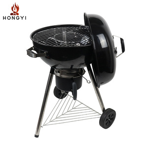 Barbecue au charbon de bois HONGYI style américain, 22,5 pouces, en acier inoxydable, portable, pour extérieur, patio, camping et usage domestique - Product Image 2
