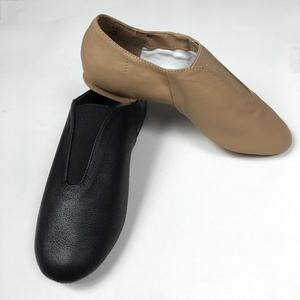 <strong>Wholesale</strong> Women's <strong>Central</strong> Gore Slip Jazz Shoes-JW Brand Leather Upper EVA Sole OEM/ODM Customizable Professional Dance Footwear - Product Image 2
