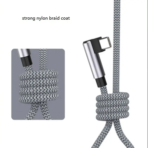 L-Hình USB A Để Loại C Cáp Dữ Liệu Cho VR Tai Nghe 5 Để 7 Mét Nhanh Chóng Sạc 5A Nylon Áo Khoác Cho Máy Tính Và Máy Ảnh - Product Image 2