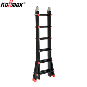 Escalera Telescópica <span class=keywords><strong>de</strong></span> Aluminio Plegable Multiusos Tipo A <span class=keywords><strong>de</strong></span> 4x6 Peldaños para Uso Industrial, Taller, Construcción y Hogar, EN131 - Product Image 2