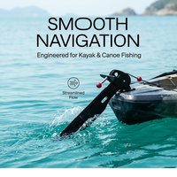 Sistem Kemudi Kayak Paduan Logam Matte Direct Supply, Kit Kontrol Kemudi Bilah Hidrodinamis, Aksesoris Perangkat Keras Perahu Kano