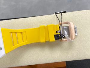 Reloj Mecánico de Lujo de la Mejor Calidad, Resistente al Agua, 41 mm, Movimiento Tourbillon de Fábrica RM, RM88, Esqueleto de Cerámica Blanca, Diseño Smiley - Product Image 5