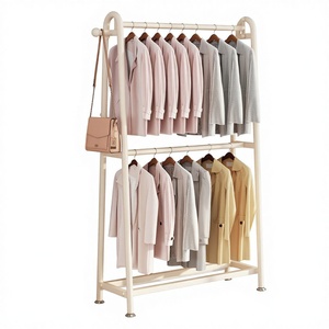 JIABEIHAO Porte-chapeaux multifonctionnel en métal à double couche pour sous-lit, support de rangement pour chapeaux de chambre à coucher - Product Image 1