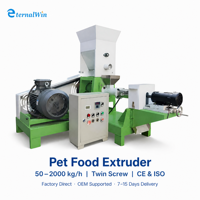 Machine extrudeuse de nourriture sèche pour animaux de compagnie, économe en énergie, pour la production de nourriture pour chatons, avec livraison rapide