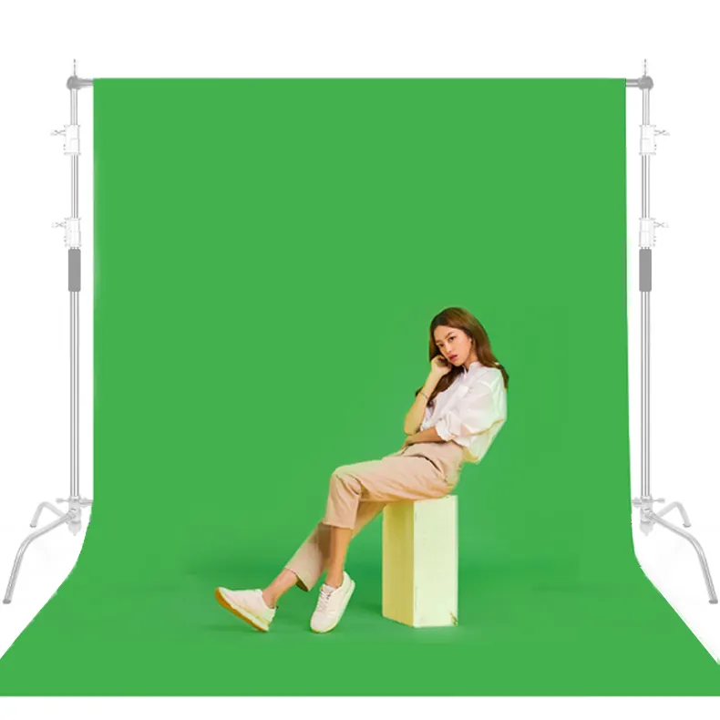 3*5M Greenscreen Background for Photography Photo Backdrop Cloth Photoshoot Backgrounds Live Stream Youtube Video