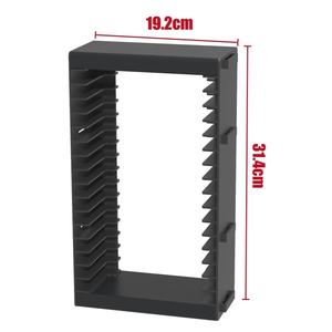 Tour de stockage de jeu multifonctionnelle ABS durable pour /// pour support de stockage de CD/DVD/contrôleur noir - Product Image 3