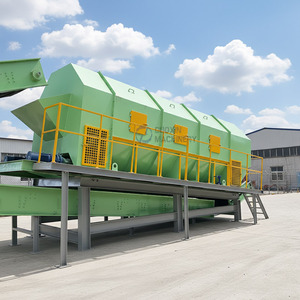 Déchiqueteuse automatique de déchets ménagers, ligne de tri et de réutilisation, usine de tri et de recyclage des déchets de déchiquetage, machine de tri des déchets. - Product Image 1