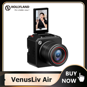 Caméra de streaming en direct Hollyland VenusLiv Air 4K30p, streaming multiplateforme, optimisation IA, Wi-<span class=keywords><strong>Fi</strong></span> professionnel 2.4G 5G, métal, privée - Product Image 2