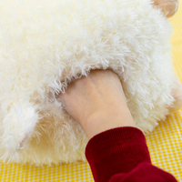 Vente en gros personnalisé nouveau blanc mignon en peluche chèvre jouet doux agneau animal en peluche debout mouton doux poupée cadeau d'anniversaire pour hommes et femmes