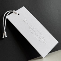 Étiquettes de prix en papier coton personnalisées de haute qualité, écologiques, pour vêtements, sacs, chaussures, vente en gros, logo personnalisé