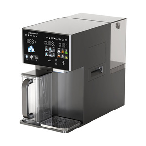 Distributeur d'eau de comptoir Lvzhonglv 220V intelligent électrique gris ML-2GA avec machine à glaçons de bureau - Product Image 1