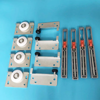 Herrajes para muebles Accesorios Herrajes Armario Sistema de acero Puerta corredera Rodillo
