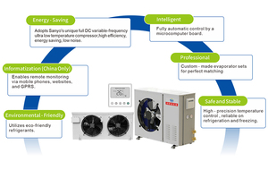 Sistema Completo de Refrigeración para Cuarto Frío de 3HP con Condensador y Evaporador, Sistema de Descongelación con Flúor - Product Image 2