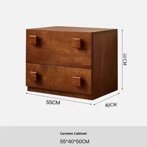 Cómoda Moderna Retro Carmen de Madera Maciza, Muebles para el Hogar, Sala de Estar, Módulo de Almacenamiento Combinado, Mueble Auxiliar para Sofá, Mueble para TV - Product Image 6
