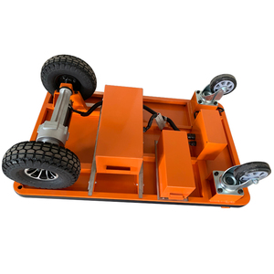 Heavy-duty có thể gập lại bốn-bánh Xe Điện cơ giới giỏ hàng 500kg Công suất kho hội thảo xử lý hàng hóa Xe đẩy giường phẳng - Product Image 5