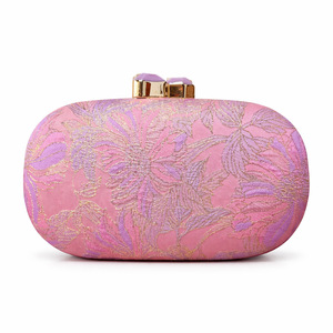 Women Vintage Floral Formal Clutch <b>Purse</b> Chic Golden Outline Evening Bag Detachable Chain Handbag for Wedding Dating - Product Image 3