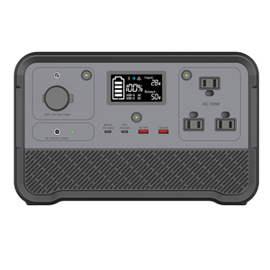Portable Power Station 694.4WH Backup Lithium Battery 110V/700W Pure Sine Wave AC Outlet (<strong>Solar</strong> <strong>Panel</strong> Optional) - Product Image 5