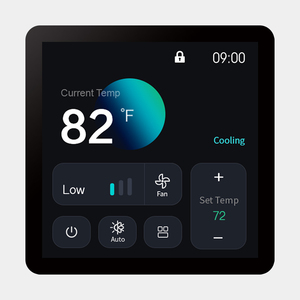 SASWELL Smart EC <span class=keywords><strong>Fan</strong></span> Coil Termostato con 0 ~ 10V/ONOFF <span class=keywords><strong>Control</strong></span>, 2/4 Sistema de tuberías, Tarjeta de habitación, para hoteles, edificios - Product Image 3
