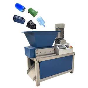 Petite machine à broyer le plastique Bouteille PET PVC Carton Bicyclette Abandonnée Voiture Bobine d'acier Recyclage des pneus en métal Broyeur de plastique - Product Image 1