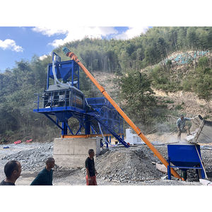 45m ปั๊มมอเตอร์ผสมคอนกรีตเคลื่อนที่ได้3ชม. HZS45โรงงานผสมคอนกรีตไฟฟ้า - Product Image 6