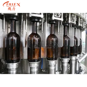 Beer filling machine Cola Soft Drinks Gas Soda bottle filling machine Automatic 3 In 1 rinsing filling capping Machine