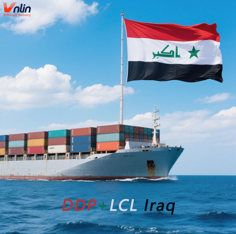 Vnlin Top China-Iraq агент по доставке от двери до двери LCL + Экспресс-логистические услуги морская воздушная морская грузовая логистика для Ирака