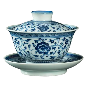 Zhongjiayao bol couvert en céramique Jingdezhen Chai four bleu et blanc Style chinois Kung Fu tasse à thé ensemble bol couvert en céramique