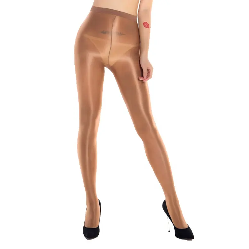 Wholesale fashion sexy seamless pantyhose tights women oil shiny glossy pantyhose